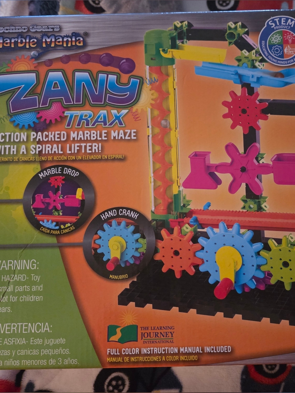 Zany Trax Marble Maze Building Set - Multi-Color by The Learning Journey